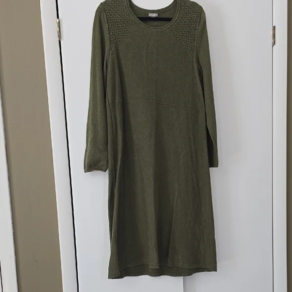 J.Jill Sweater Dress, Green - Picture 2 of 9